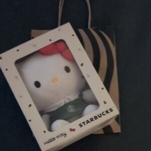 Starbucks Hello Kitty Plush - Red, White, and Green